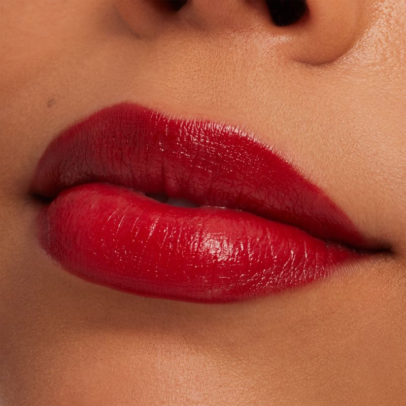 MAC Cosmetics MACximal Sleek Satin Lipstick creamy moisturising lipstick shade Left on Red 3.5 g