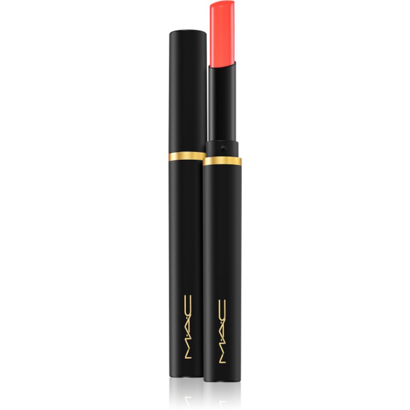 MAC Cosmetics Powder Kiss Velvet Blur Slim Stick hidratáló matt rúzs árnyalat Hot Paprika 2 g