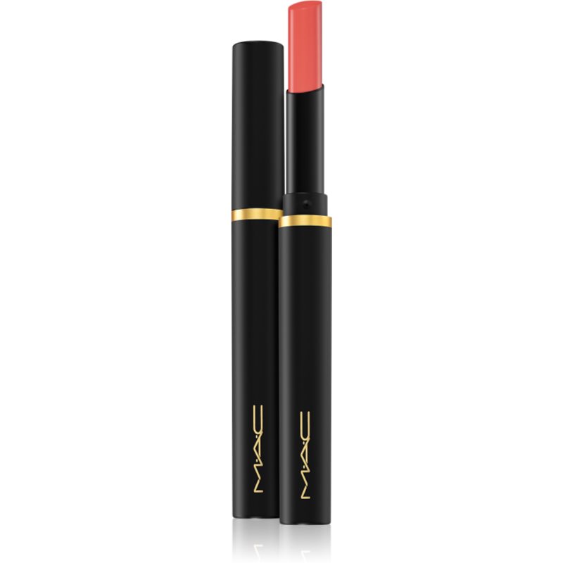 MAC Cosmetics Powder Kiss Velvet Blur Slim Stick moisturising matt lipstick shade Nice Spice 2 g
