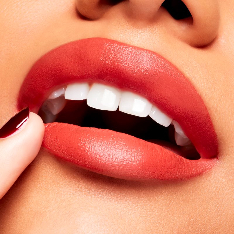 MAC Cosmetics Powder Kiss Velvet Blur Slim Stick Moisturising Matt Lipstick Shade Devoted To Chili 2 G