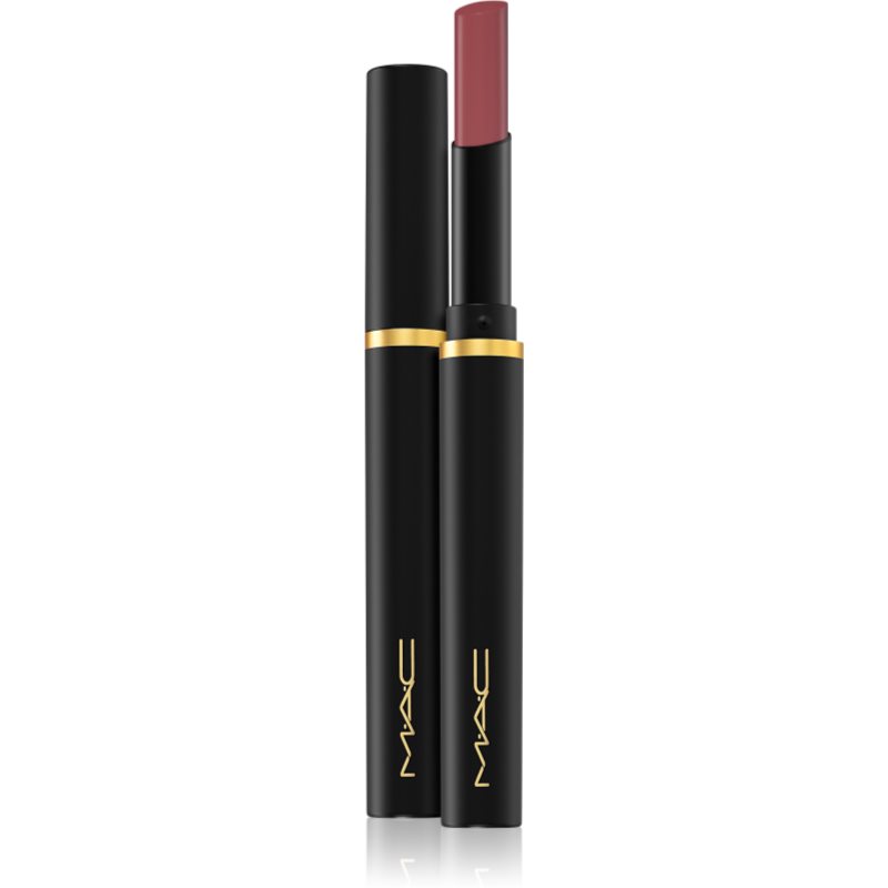 MAC Cosmetics Powder Kiss Velvet Blur Slim Stick moisturising matt lipstick shade Love Clove 2 g
