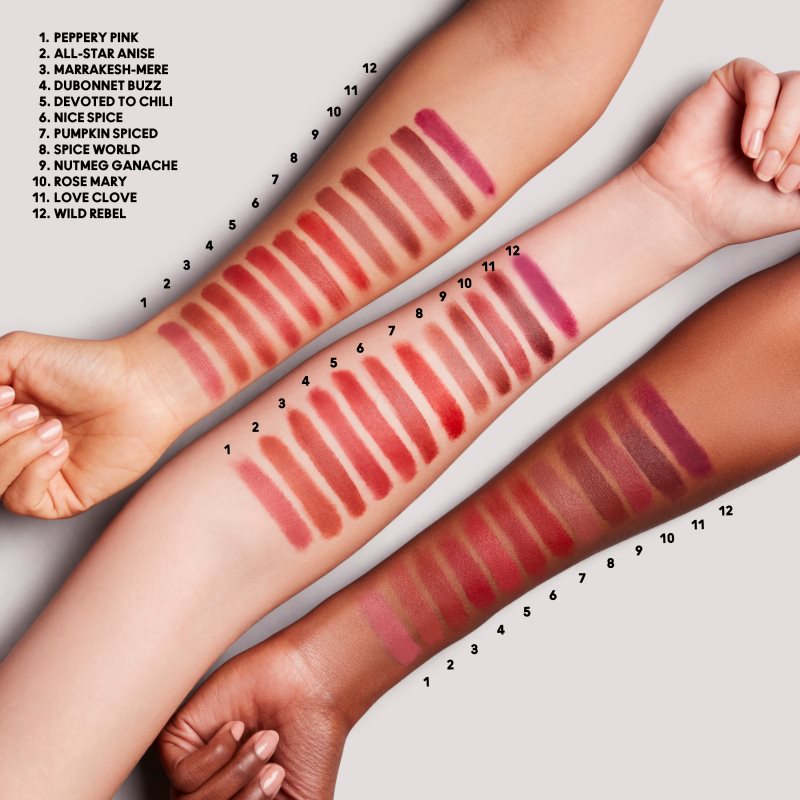 MAC Cosmetics Powder Kiss Velvet Blur Slim Stick moisturising matt lipstick shade Peppery Pink 2 g