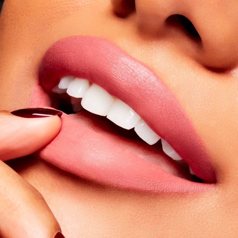 MAC Cosmetics Powder Kiss Velvet Blur Slim Stick зволожуюча помада з матовим ефектом відтінок Peppery Pink 2 гр