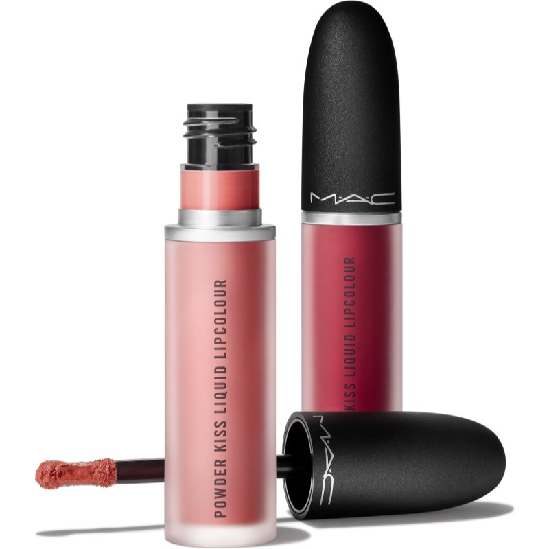MAC Cosmetics Kiss It Twice Powder Kiss Liquid Duo Gift Set Best Sellers Shade
