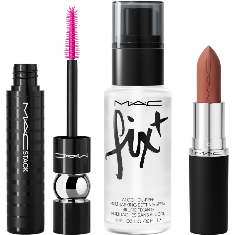 MAC Cosmetics Holiday Gilded Glamour Best-Selleller Trio Xmas24 подарунковий набір для досконалого вигляду Warm Teddy