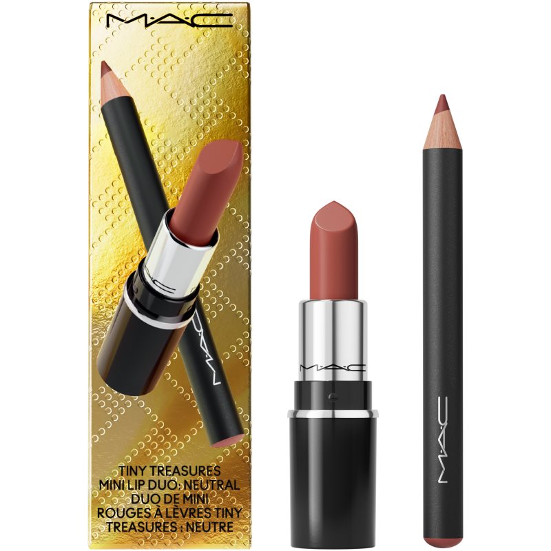 MAC Cosmetics Holiday Tiny Treasures Mini Lip Duo dárková sada na rty odstín Neutral