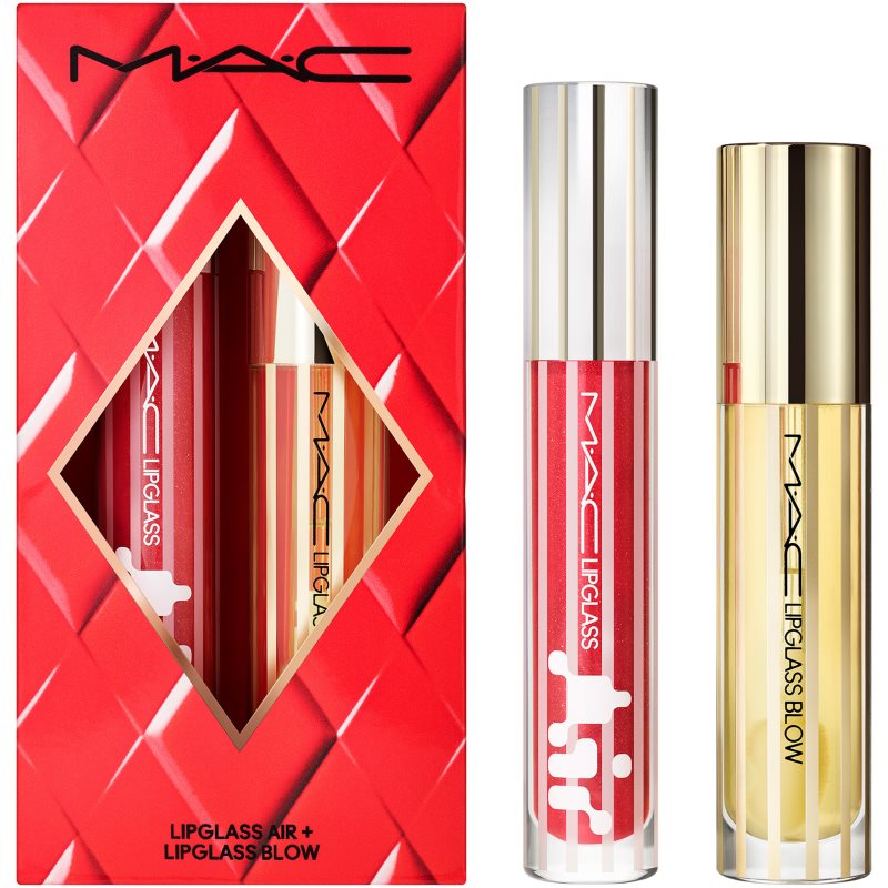 MAC Cosmetics Holiday Blowing Air Kisses Glossy Lip Duo dárková sada na rty