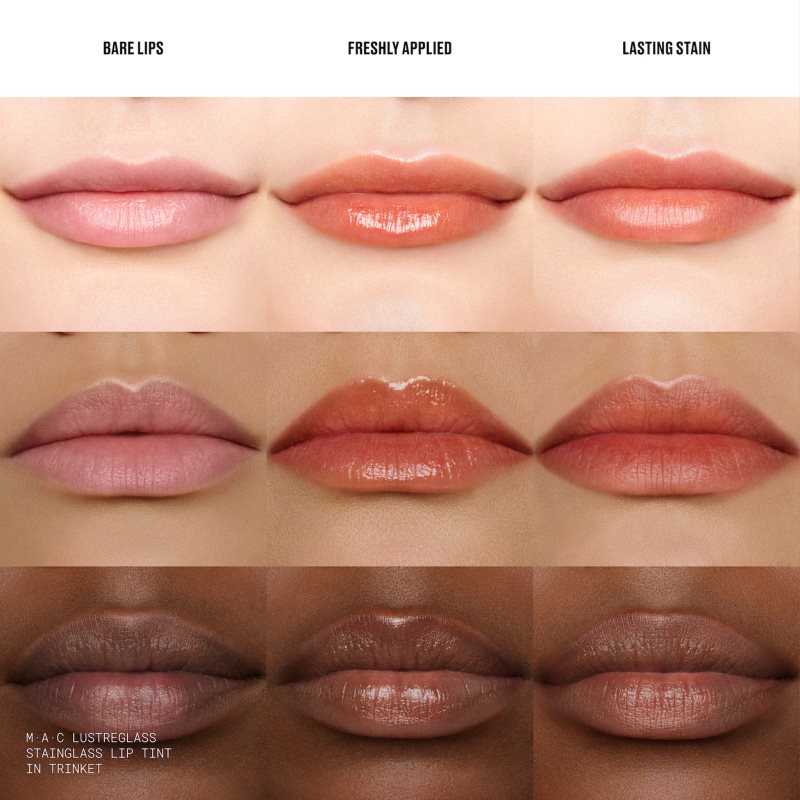 MAC Cosmetics Lustreglass Stainglass Lip Tint Lipcolor Farbton Trinket 3 ml (Bild 4)