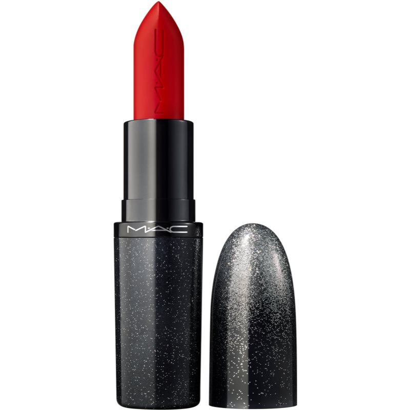 MAC Cosmetics Holiday MACximal Satin Lipstick satenasta šminka odtenek Ruby Woo La La 3.5 g