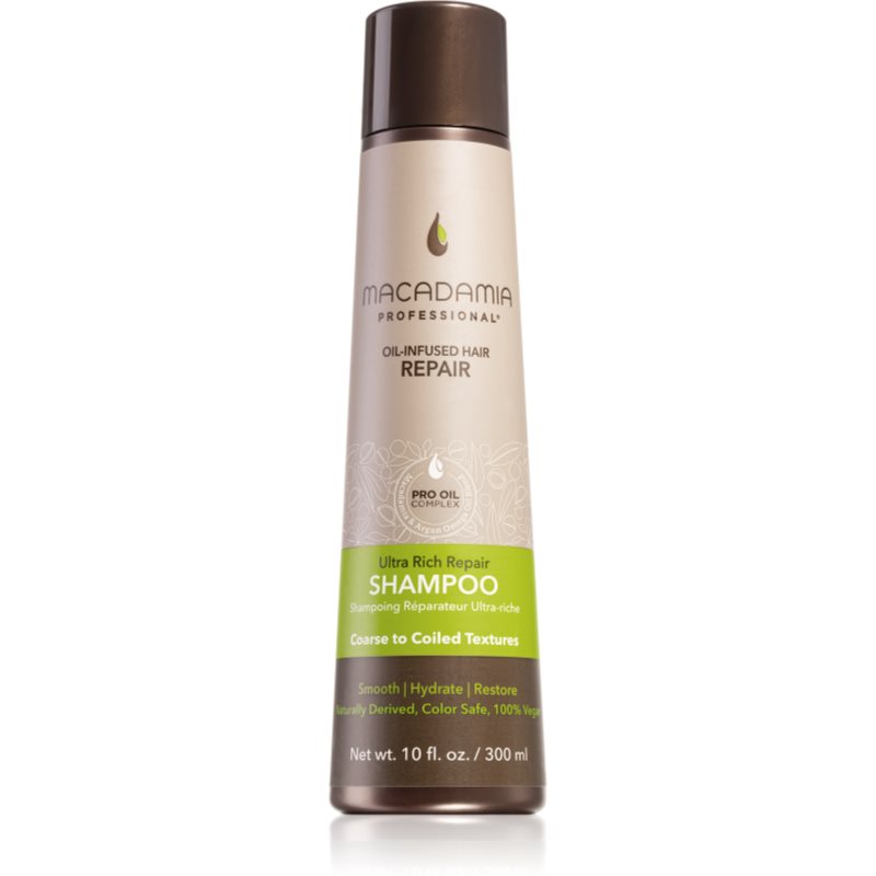Macadamia Natural Oil Ultra Rich Repair Deeply Regenerating Shampoo For Very Damaged Hair 300 Ml