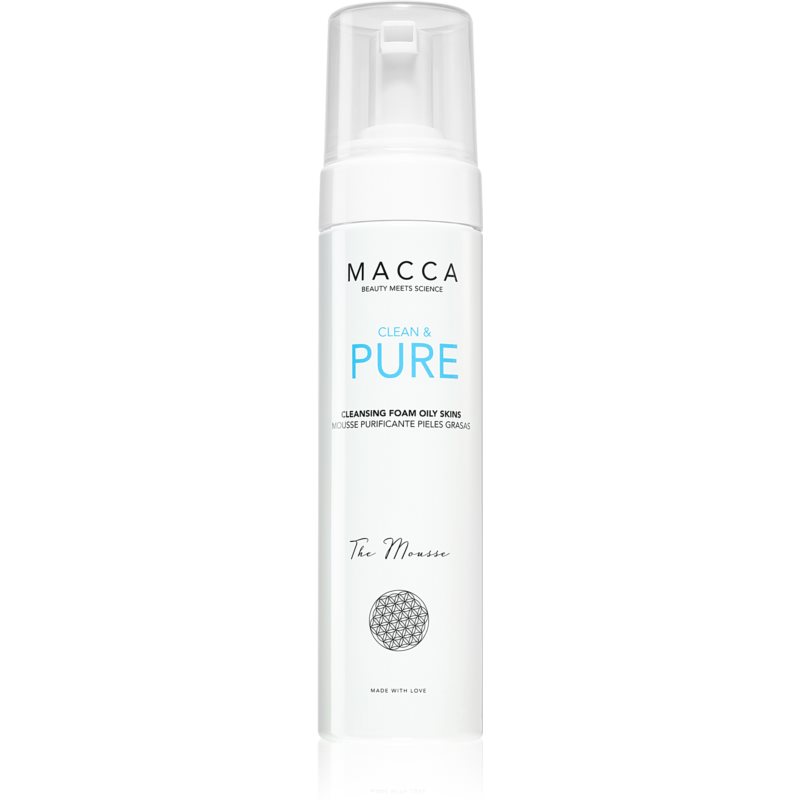 Macca Clean & Pure švelniai valančios putos riebiai odai 200 ml