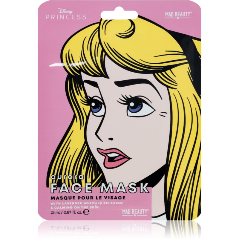 Mad Beauty Disney Princess Aurora Soothing Sheet Mask With Lavender 25 Ml