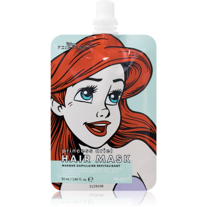 Mad Beauty Disney Princess Ariel hydratační maska na vlasy 50 ml