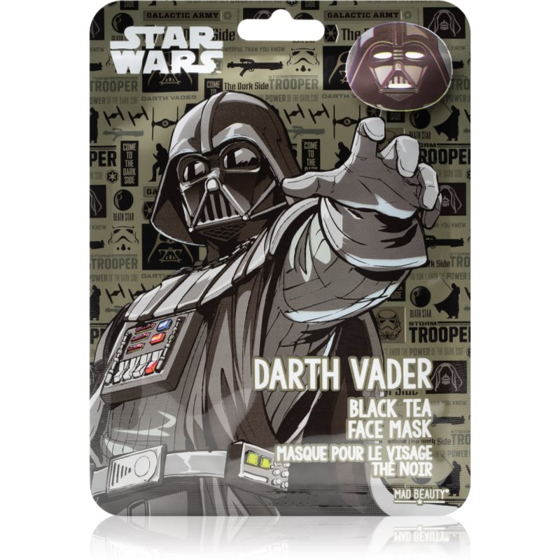 Mad Beauty Mad Beauty Star Wars Darth Vader φύλλο μάσκας με εκχύλισμα τσαγιού 25 ml