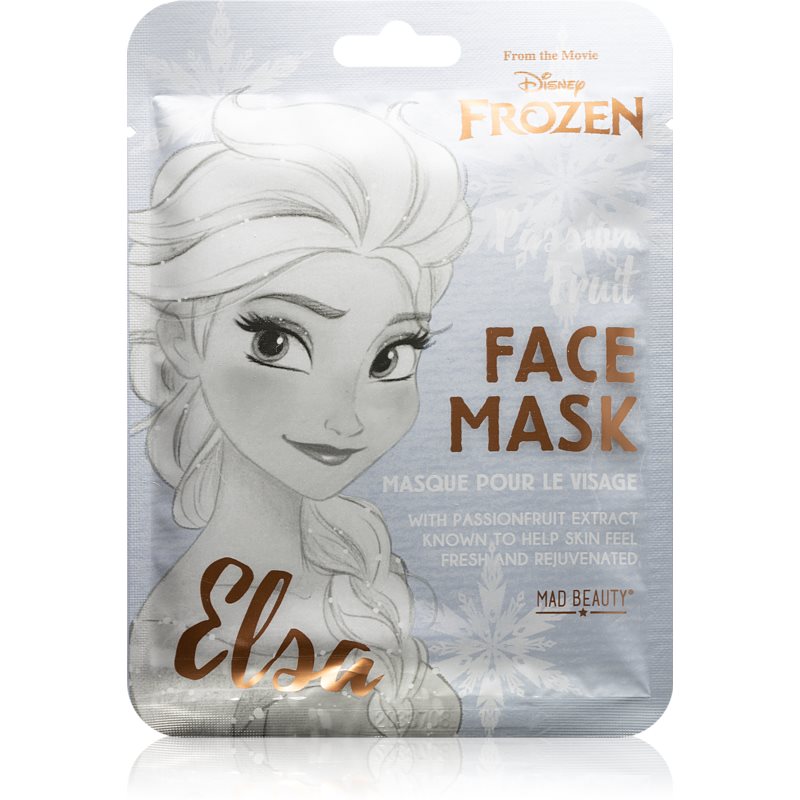 Mad Beauty Frozen Elsa švelninamoji ir gaivinamoji tekstilinė veido kaukė 1 vnt.
