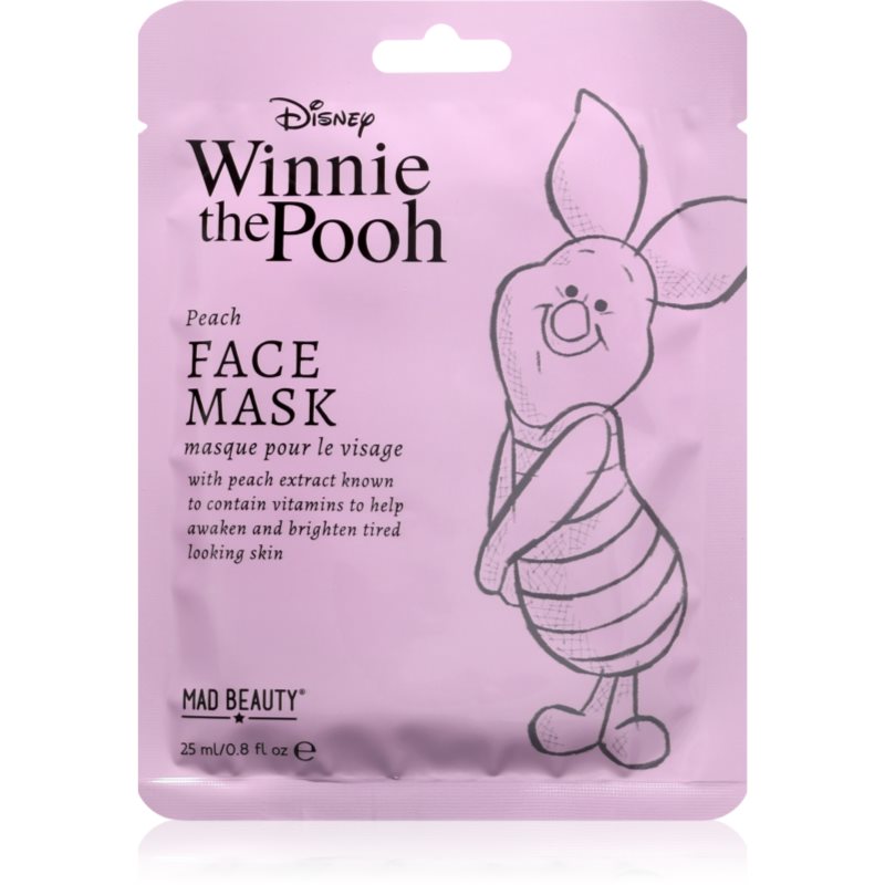 Mad Beauty Winnie The Pooh Piglet Zellschichtmaske mit aufhellender Wirkung 25 ml