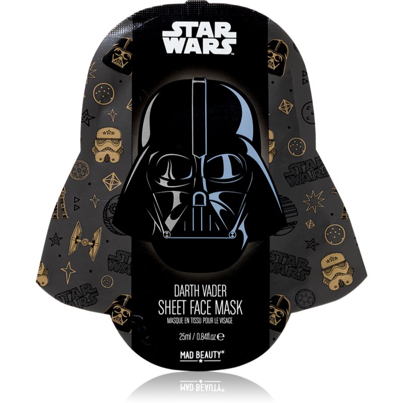 Mad Beauty Mad Beauty Star Wars Darth Vader Αντιοξειδωτική Υφασμάτινη μάσκα με εκχύλισμα τσαγιού 25 ml
