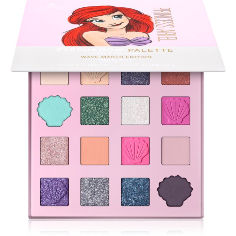 Mad Beauty Disney Princess Ariel paletka očných tieňov 19.8 g