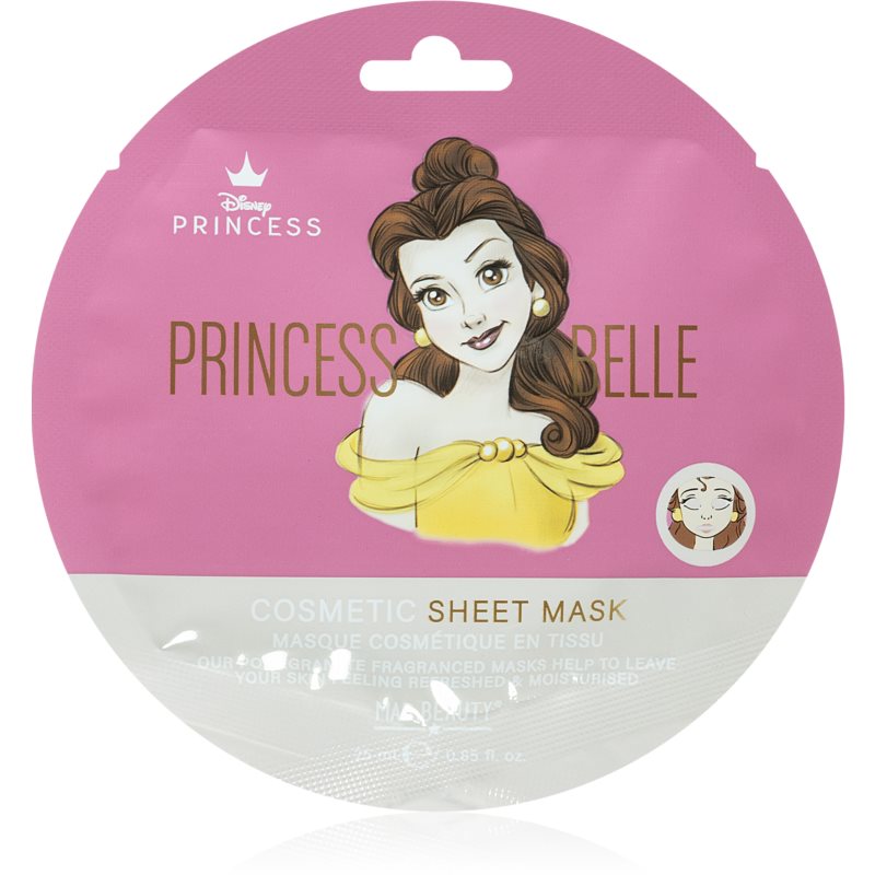 Mad Beauty Disney Princess Belle hydratačná plátienková maska 25 ml