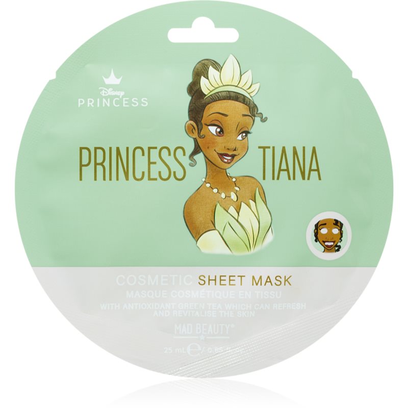 Mad Beauty Disney Princess Tiana Antioxidant Sheet Mask 25 Ml