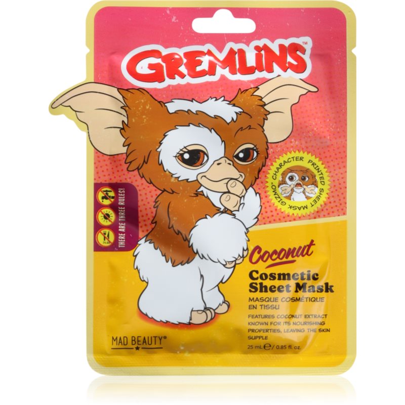 Mad Beauty Gremlins Feuchtigkeitsspendende Tuchmaske mit Hyaluronsäure 25 ml