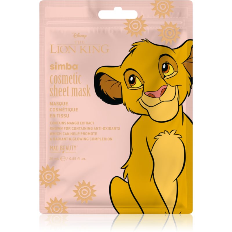 Mad Beauty Lion King Simba Revitalisierende Tuchmaske 25 ml