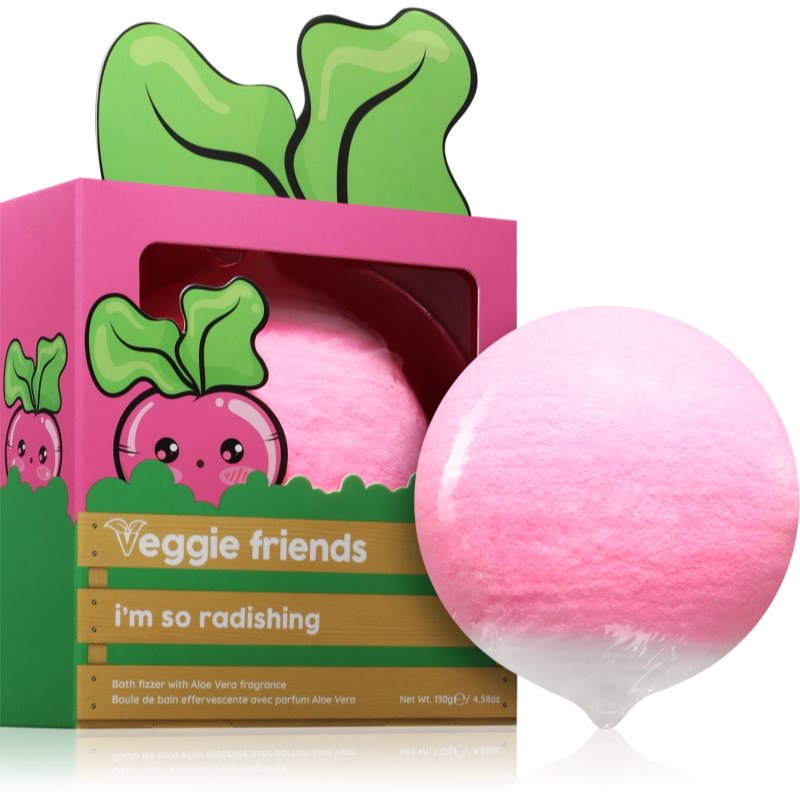 Mad Beauty Veggie Friends Radish šumivá koule do koupele 130 g (obrázek 3)