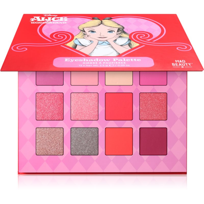 Mad Beauty Alice in Wonderland oogschaduw palette 12x2.5 g