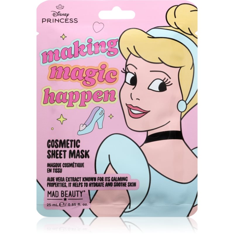 Mad Beauty Disney Princess Cinderella hydratačná plátienková maska 25 ml