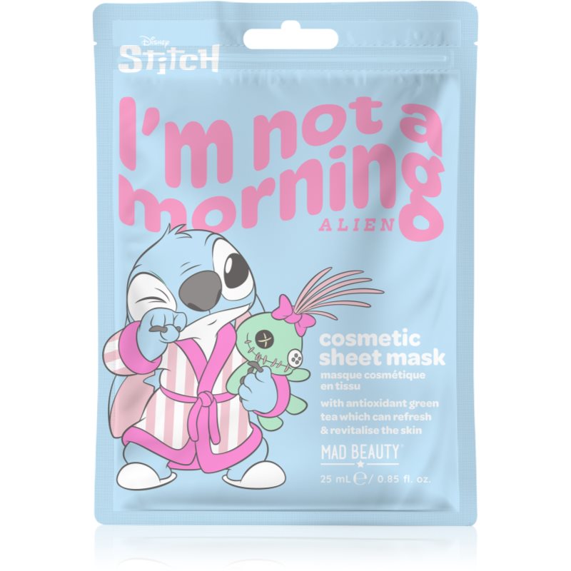 Mad Beauty Disney Stitch Feuchtigkeitsspendende Tuchmaske mit beruhigender Wirkung 25 ml