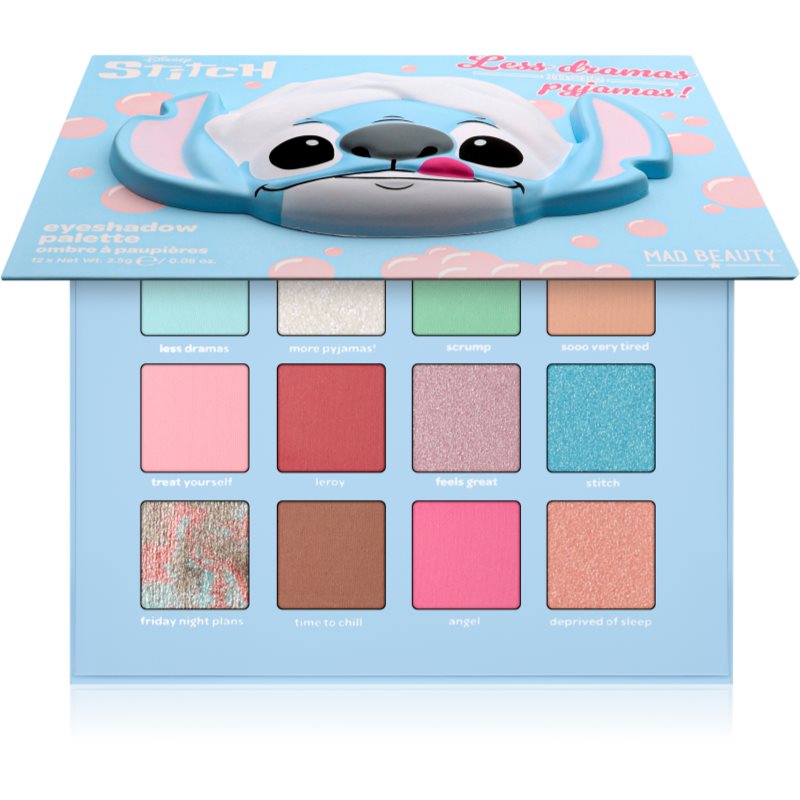 Mad Beauty Disney Stitch Pamper палитра сенки за очи 12x2.5 гр.