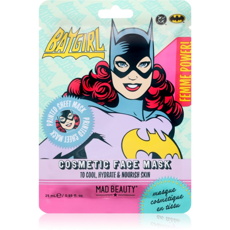 Mad Beauty DC Femme Power Batgirl vlažilna tekstilna maska 25 ml