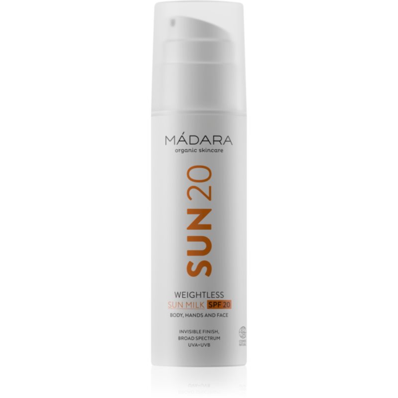 MÁDARA Sun 20 Sonnenlotion für Gesicht und Körper SPF 20 150 ml