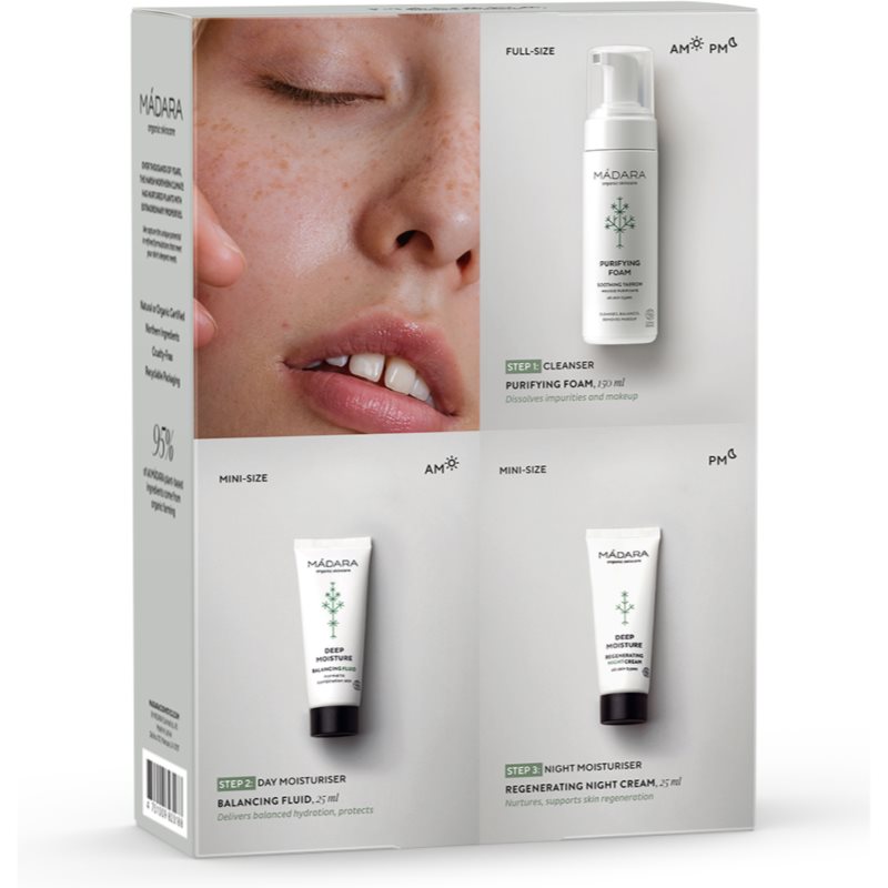 MÁDARA Deeper Than Skin Skincare Essential Set Kit Soins Visage