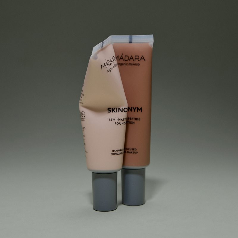 MÁDARA Skinonym Semi-Matte Peptide Fond De Teint Longue Tenue Avec Des Peptides Teinte Porcelain 10 30 Ml