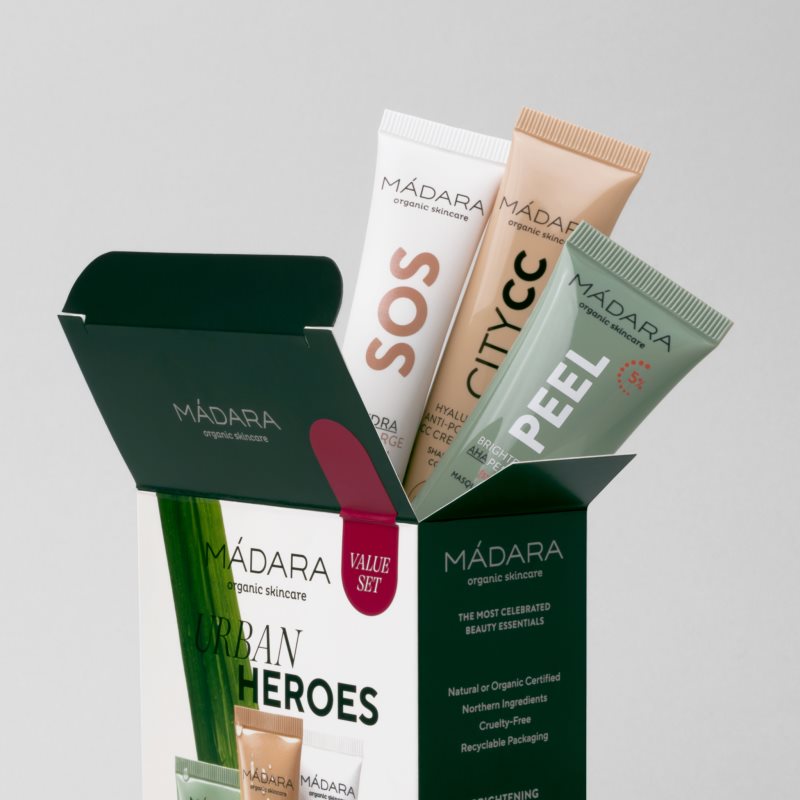 MÁDARA Urban Heroes Coffret Cadeau Visage Teinte Medium