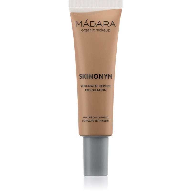 MÁDARA Skinonym Semi-Matte Peptide langanhaltende Make-up Foundation mit Peptiden Farbton #65 Warm Tan 30 ml