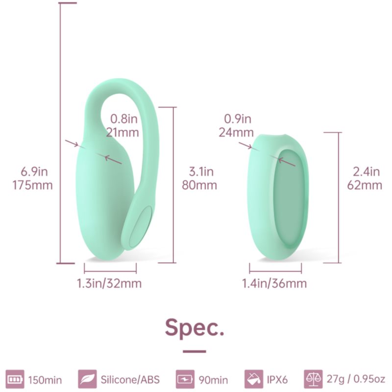 Magic Motion FitCute vaginální trenažér 18,5 cm (obrázek 3)