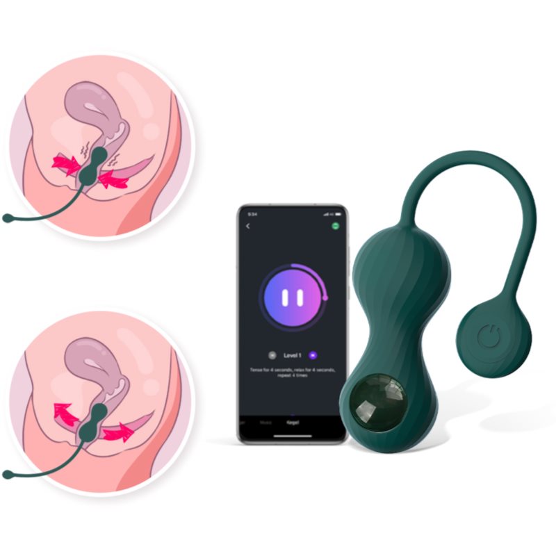 Magic Motion Crystal Duo App sada pro posílení pánevního dna (obrázek 5)