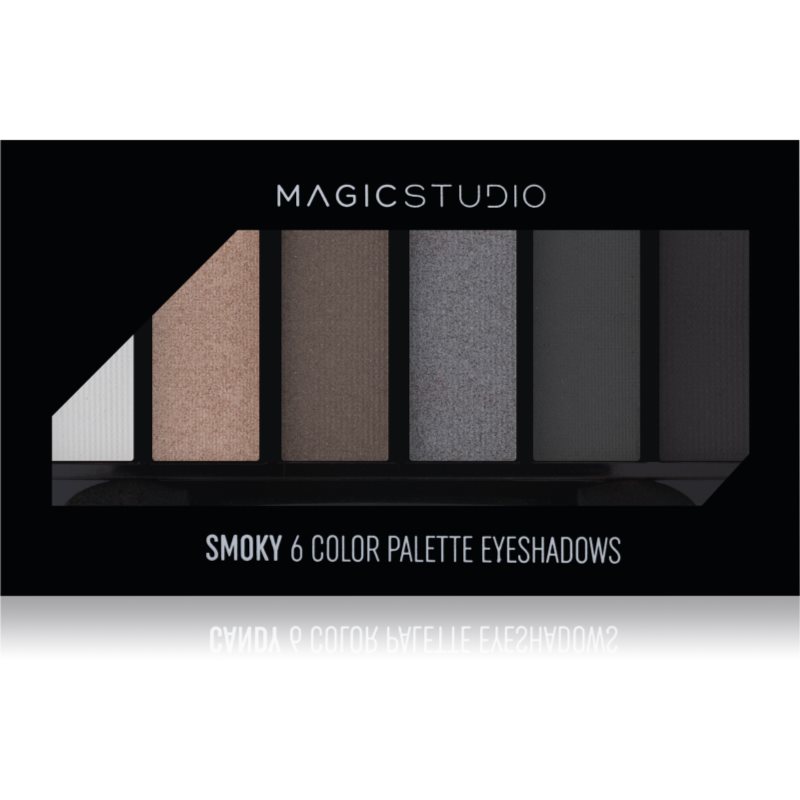 Magic studio 6 Color Palette Eyeshadows paletka očných tieňov odtieň 03 Smoky 6.3 g