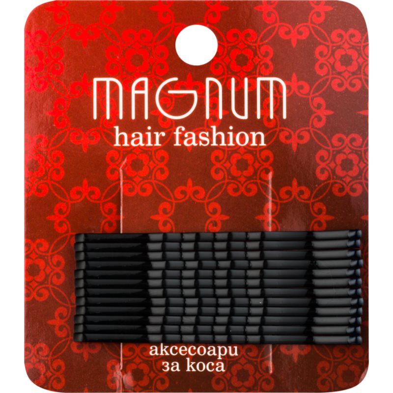 Magnum Hair Fashion заколки-хлопушки для волосся чорний 12 кс