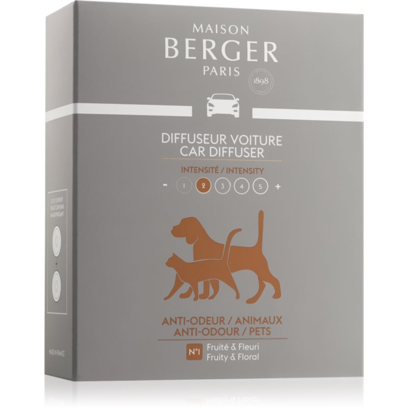 Maison Berger Paris Anti Odour Animal luftfräschare för bil Påfyllning 2x17 g unisex