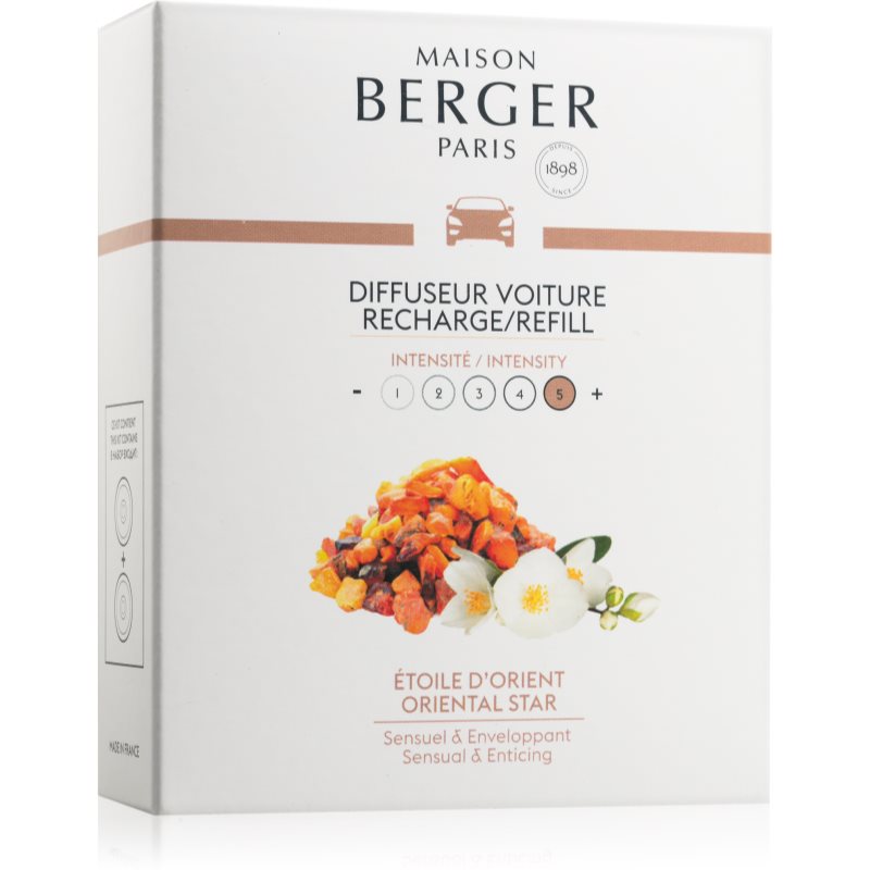 Maison Berger Paris Oriental Star luftfräschare för bil Påfyllning 2 x 17 g unisex