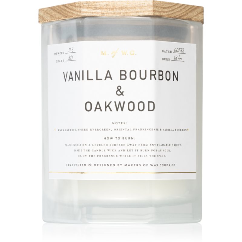 Makers of Wax Goods Vanilla Bourbon & Oakwood vonná sviečka 321 g