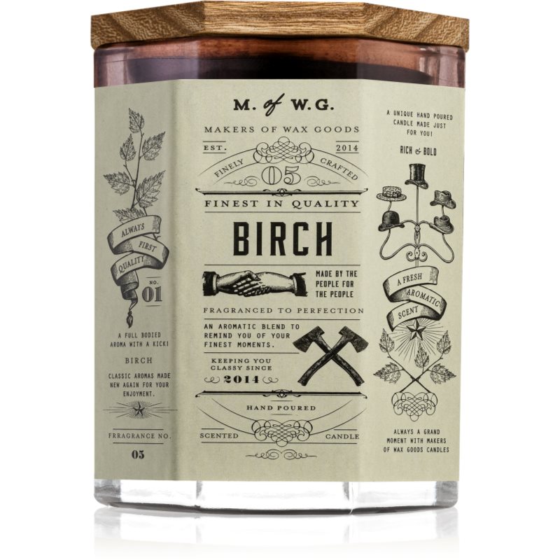 

Makers of Wax Goods Birch aроматична свічка з дерев'яним гнітом