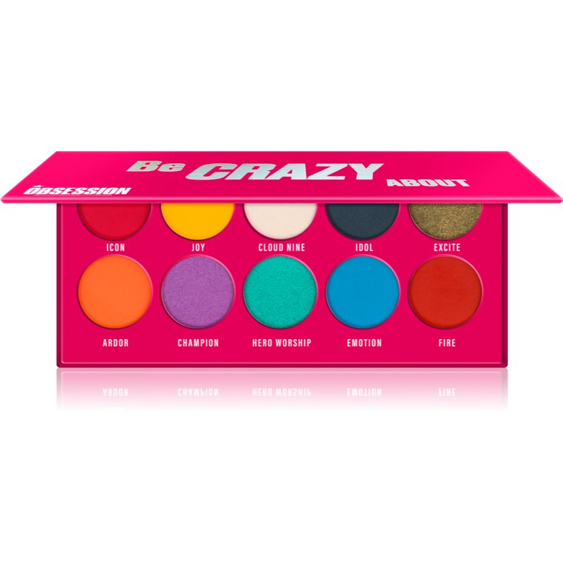 Makeup Obsession Be Crazy About palette di ombretti 10 x 1,30 g
