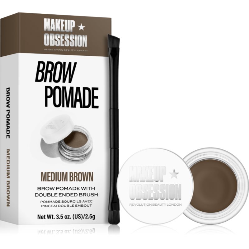 Makeup Obsession Brow Pomade pomada za obrve nijansa Medium Brown 2.5 g