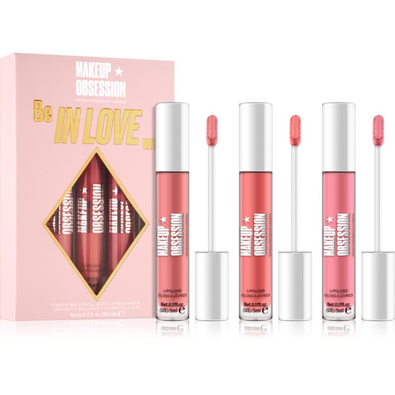 

Makeup Obsession Be In Love With набір для догляду за губами відтінок Soulmate, Romantic, Forever