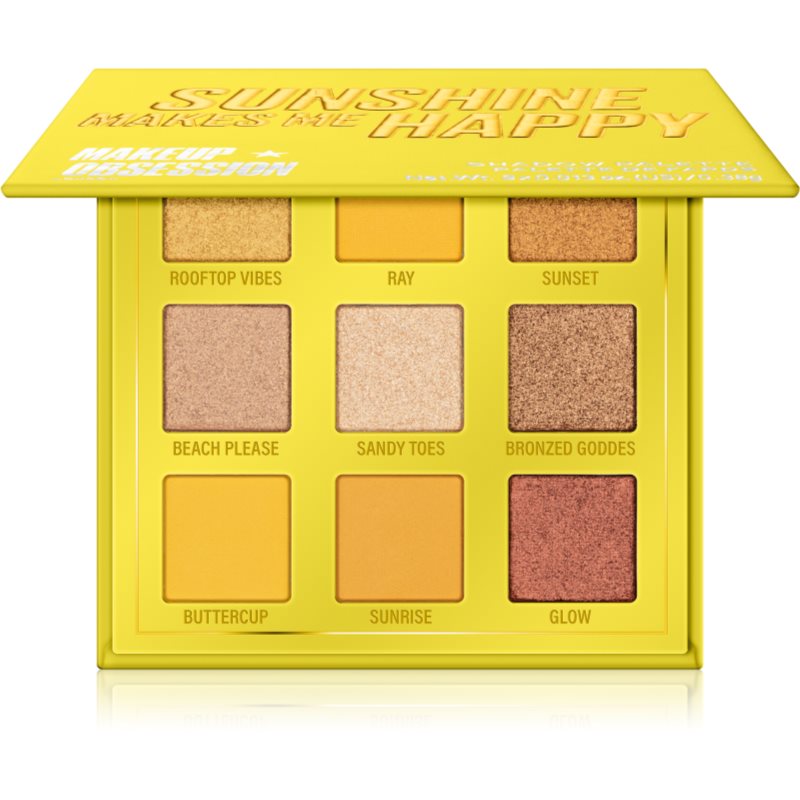 Makeup Obsession Mini Palette Eyeshadow Palette Shade Sunshine Makes Me Happy 0,38 G