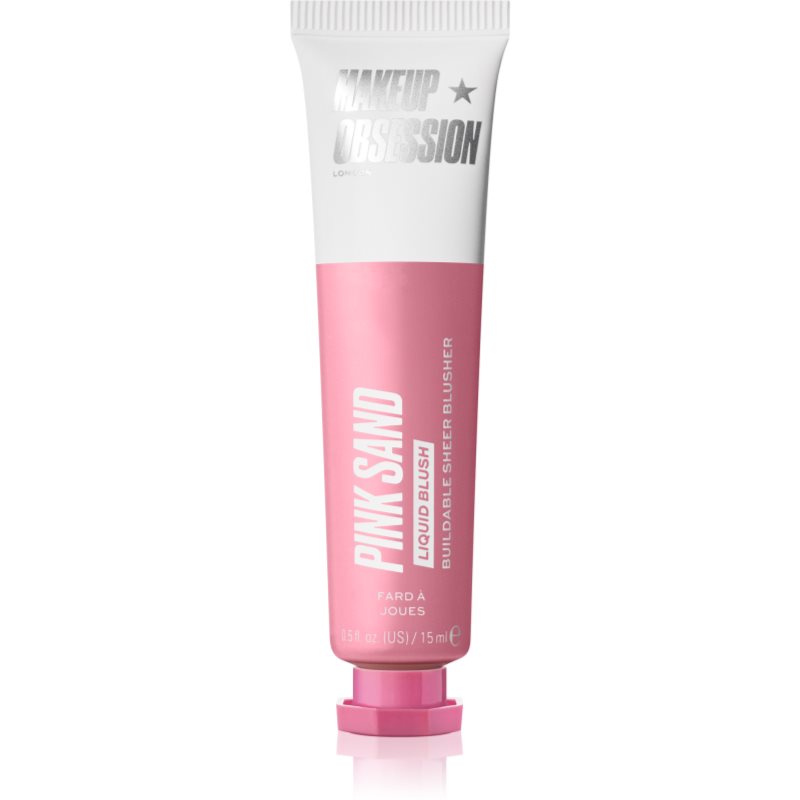 Makeup Obsession Liquid Blush skystieji skaistalai atspalvis Pink Sand 15 ml